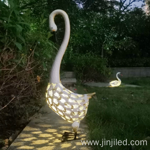 Luminous Iron Swan Lamp